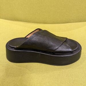 Marsèll Black Crossover-Strap Platform Sandals — EU 37 / US 6.5